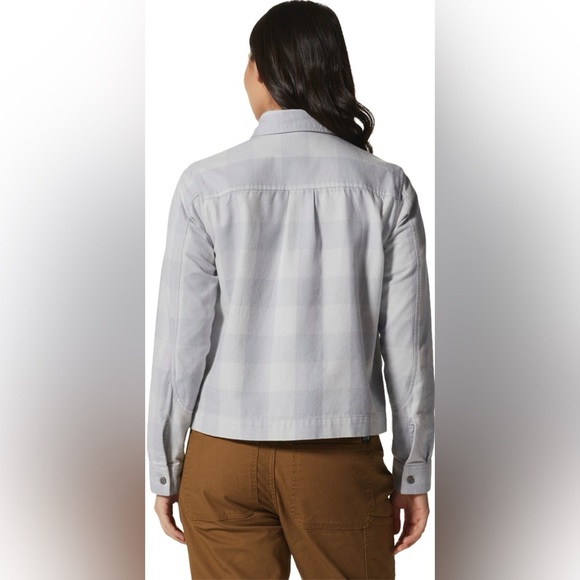 NWT Mountain Hardwear Womens XL Moiry Plaid Shirt Jacket Cotton Outdoor Camping - Picture 2 of 13